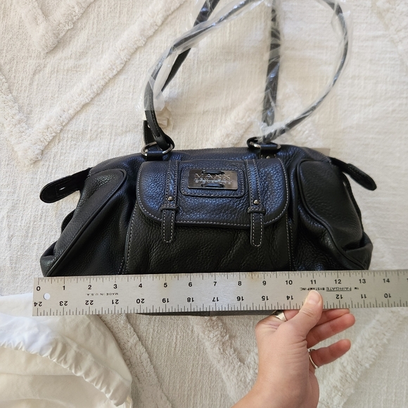 New Maxx New York Signature Black Leather Purse + Coin Purse - Picture 14 of 16